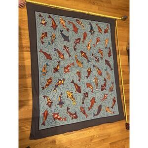 Hermes Paris Pareo - Koi Fish Motif - LARGE - Estimated Size = 170cm X 142cm